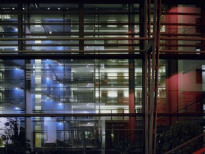 Ministerialgebäude am Carolaplatz Dresden - Ansicht Nacht