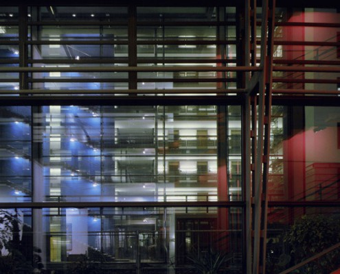 Ministerialgebäude am Carolaplatz Dresden - Ansicht Nacht