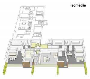 Wettbewerb Wohnen im Goethpark - Isometrie