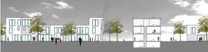 Wohnquartier St. Leonhards Garten - Schnitt + Ansicht