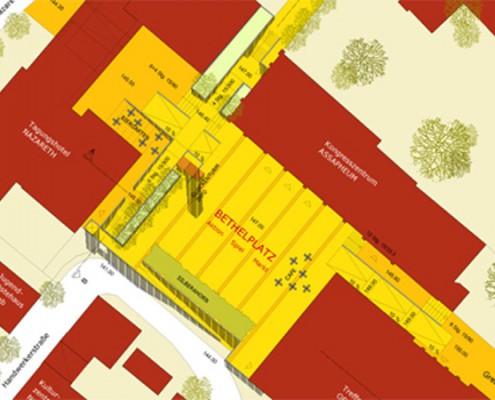 Platzgestaltung Bethel - Lageplan