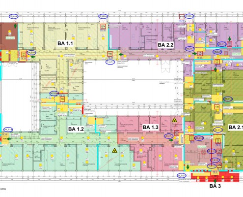 Brandschutzsanierung Thünen Institut Geb. 246 - Brandschutzplan Erdgeschoss